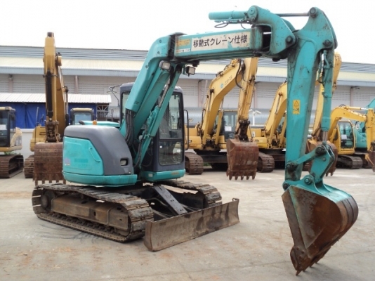 ขาย Kobelco SK75UR-3ES  ปี2007 4,000 ชม. นำเข้าจากญี่ปุ่นแท้ๆ ไม่เคยใช้ในไทย ภาพสวยครับ