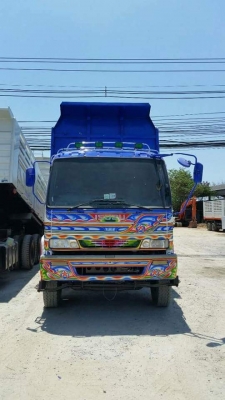 ขายรถพ่วงแม่+ลูก ISUZU เครื่อง 270 แรง ปี 46 ยูโรทู เครื่องดำ กระบะดัมพ์มิเนียม ลูก 2 เพลา ทะเบียนพร้อม