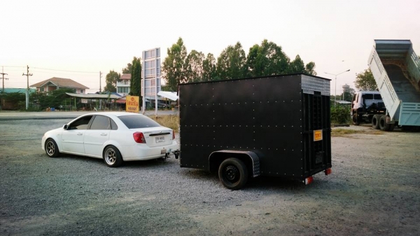 ขายพ่วงตู้ บรรทุกรถมอไซค์โดยเฉพาะครับ ขนาดตู้ กว้าง1.60เมตร ยาว 3เมตร สูง1.80เมตร