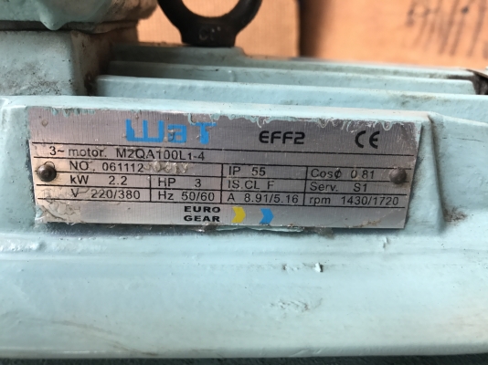 ขายมอเตอร์พร้อมหัวปั้มน้ำมัน Vane pump Yuken made in Japan ขนาด 3HP. 380V สภาพสวยเดิมๆ หมุนนิ่ม พร้อมใช้งาน