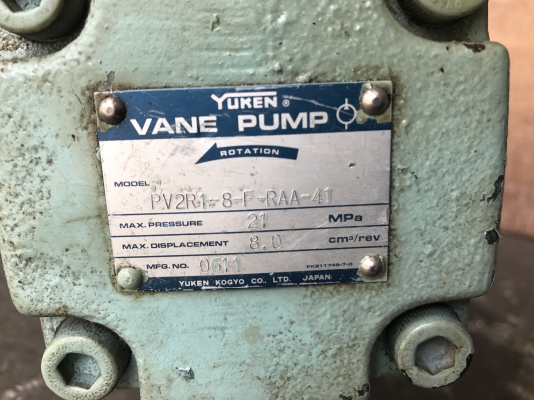 ขายมอเตอร์พร้อมหัวปั้มน้ำมัน Vane pump Yuken made in Japan ขนาด 3HP. 380V สภาพสวยเดิมๆ หมุนนิ่ม พร้อมใช้งาน