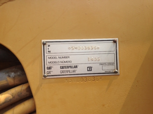 รถเกรด CAT 140G 5MD ตัวสุดท้าย รถเกรด CAT 140G 5MD ตัวสุดท้าย