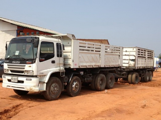 ขายISUZU320 ปี50แม่2คานหน้า ลูก3เพลา พร้อมโอน