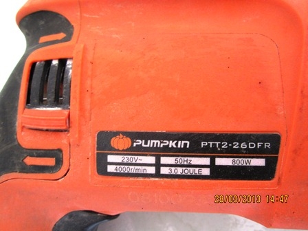สว่านโรตารี่3ระบบPUMPKINรุ่นPTT2-26DFR สภาพดี ราคาถูกๆ สว่านโรตารี่3ระบบPUMPKINรุ่นPTT2-26DFR สภาพดี ราคาถูกๆ
