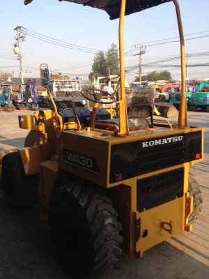 รถตักล้อยาง KOMATSU WA30 มือสองญี่ปุ่นแท้ นำเข้าเอง ไม่เคยใช้งานในไทย พร้อมใช้งาน