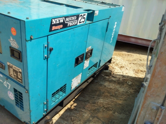 ขายเครื่องปั่นไฟ Denyo 25 Kva นำเข้าจากญี่ปุ่นยังไม่เคยใช้งานในไทย