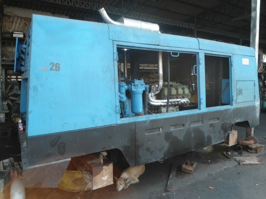 ขายปั้มลม AIRMAN PDS 750  17.5BAR พร้อมใช้งาน รับประกันให้นะครับ เครื่องยนต์ BENZ 8 สูบ