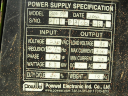 ขายเครื่องเชื่อมไฟฟ้า 300 แอมป์ DC INVERTER