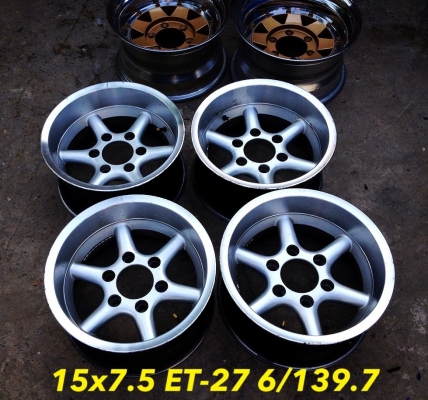 ขายล้อ SRS-III แท้ Germany ขอบ 15x7.5 ออฟ-27 ใส่ 6 รูกระบะ ออฟลึกๆ *6,500 บาท ขายล้อ SRS-III แท้ Germany ขอบ 15x7.5 ออฟ-27 ใส่ 6 รูกระบะ ออฟลึกๆ *6,500 บาท