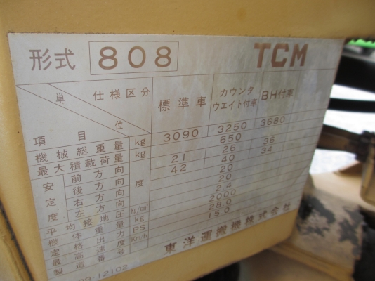 สภาพ 90 \% รถตัก เอวอ่อน ล้อยาง TCM 808  เก่านอก เอวแน่น ปั็มแรง สภาพพร้อมใช้ สุดๆเอาไปแบ่งกันใช้ได้เลยครับ   น้องร็อค จัดหั้ย สนใจโทร สอบถามได้ 081-8535656