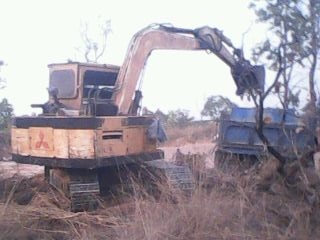 ขายแบคโฮ MITSUBISHI MS 070ขายตามสภาพรถไม่ได้ใช้แล้ว