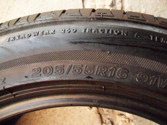 ยาง16 บริดสโตน ญี่ปุ่น 205-55-16ลงพื้นปี14 ดอก8มิล เส้นละ675