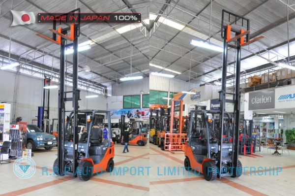 ขายรถโฟล์คลิฟท์มือสอง TOYOTA รุ่น 8FG15-31576 นำเข้าจากประเทศญี่ปุ่น 100\% ไม่เคยใช้งานในไทย