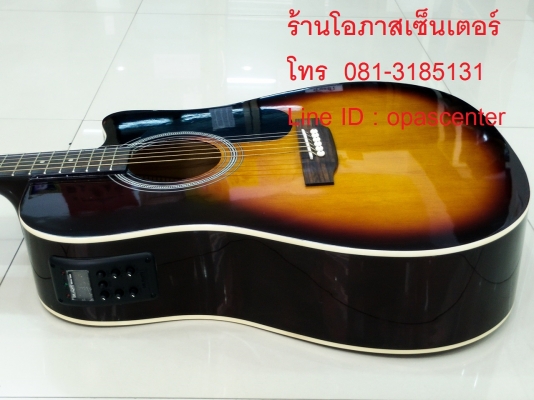 กีต้าร์โปร่งเว้าไฟฟ้า SX รุ่น SD1-CE-VS สีซันเบิร์ส เงา ทรงสวย ของใหม่ มือหนึ่ง EQ อย่างดี