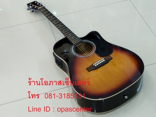 กีต้าร์โปร่งเว้าไฟฟ้า SX รุ่น SD1-CE-VS สีซันเบิร์ส เงา ทรงสวย ของใหม่ มือหนึ่ง EQ อย่างดี