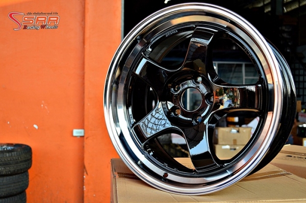 S1R ขอบ18 สเปกใส่เก๋ง กับสีดำขอบเงา ราคาพิเศษ