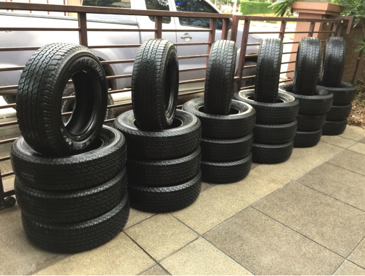 ยาง Bridgestone 245 70 16 ปลายปี16 ดอกเต็ม เนื้อนิ่ม ใช้ยาว ราคาไม่แพง