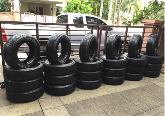 ยาง Bridgestone 245 70 16 ปลายปี16 ดอกเต็ม เนื้อนิ่ม ใช้ยาว ราคาไม่แพง