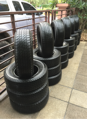 ยาง Bridgestone 245 70 16 ปลายปี16 ดอกเต็ม เนื้อนิ่ม ใช้ยาว ราคาไม่แพง