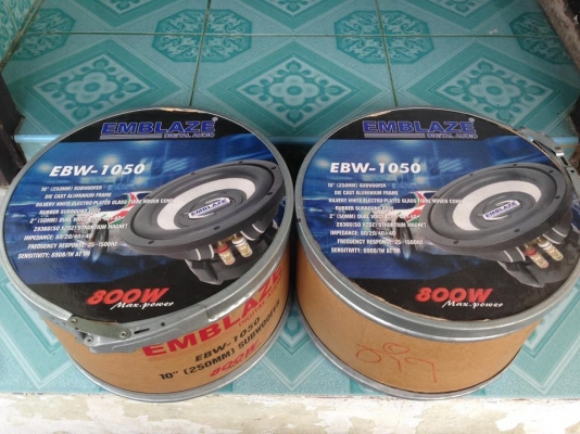 ซับ10นิ้ว EMBLAZE โครงหล่อว้อยคู่แม่เหล็กสองก้อนมือสองแบรนด์ดัง สภาพสวยเดิมใช้งานปกติเบสแนวฟังดีมาก ขายคู่ละ 2850 บาท สนใจ0892425454 ของอยู่สระบุรี ซับ10นิ้ว EMBLAZE โครงหล่อว้อยคู่แม่เหล็กสองก้อนมือสองแบรนด์ดัง สภาพสวยเดิมใช้งานปกติเบสแนวฟังดีมาก ขายคู่ละ 2850 บาท สนใจ0892425454 ของอยู่สระบุรี