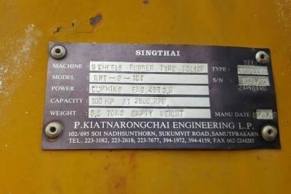 ขาย 220,000 บาท รถบด 9 ล้อ SINGTHAI เครื่อง คัมมินส์ 4 สูบ รถจอดนานต้องเช็คสภาพหน่อย เอกสารชุดประมูลครับ  รถอยู่ จ.อุดรธานี โทร&amp;ไอดีไลน์ 0610710295