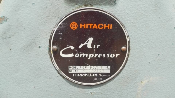 ** SOLD ** ปั้มลมญี่ปุ่น HITACHI BEBICON 10 HP 260 L 380V พร้อมใช้งาน