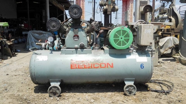 ** SOLD ** ปั้มลมญี่ปุ่น HITACHI BEBICON 10 HP 260 L 380V พร้อมใช้งาน