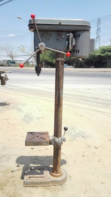 สว่านแท่นญี่ปุ่น KITO รุ่นคอยาว 160 cm เจาะ 19 mm ไฟ 220V พร้อมใช้งาน