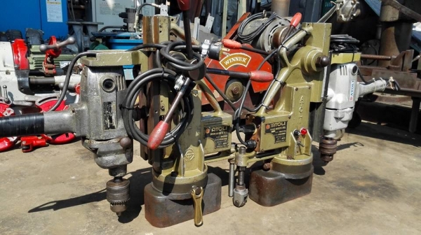 SOLD ** เหลือ 1 ตัว ** สว่านแม่เหล็ก ATORI TC 10S Drill 25 mm ไฟ 220V พร้อมใช้งาน (มี 2 ตัว)