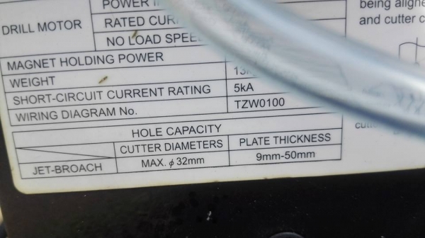 ** ไปอยู่สกล ** สว่านแม่เหล็กญี่ปุ่น NITTO ATRA ace MODEL WOJ-3200 ( JET-BROACH) ไฟ 220V พร้อมใช้งาน ** ไปอยู่สกล ** สว่านแม่เหล็กญี่ปุ่น NITTO ATRA ace MODEL WOJ-3200 ( JET-BROACH) ไฟ 220V พร้อมใช้งาน