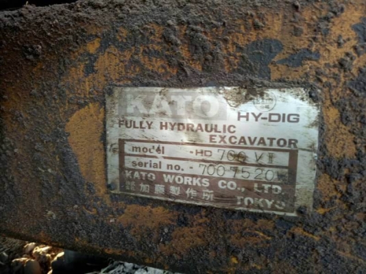 KATO HD700 V2 ราคา 295,000 เครื่อง 6D31 Turbo ปั้มK3V รถพร้อมใช้ สภาพไม่ค่อยสวย  เอกสารชื้อขาย  รถอยู่ จ.ร้อยเอ็ด โทร 098-1862844ไอดีไลน์ ja5657