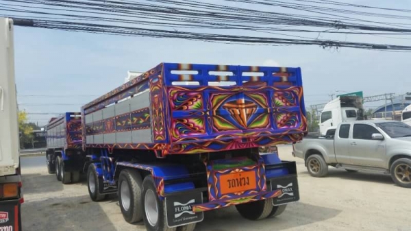 ขายรถพ่วง Isuzu euro2 เครื่องดำ 270 แรง ปี 47 ดัมพ์มิเนียม ลูก 3 เพลา ทะเบียนพร้อม