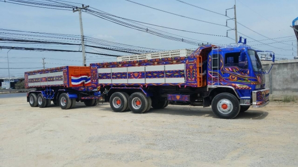 ขายรถพ่วง Isuzu euro2 เครื่องดำ 270 แรง ปี 47 ดัมพ์มิเนียม ลูก 3 เพลา ทะเบียนพร้อม