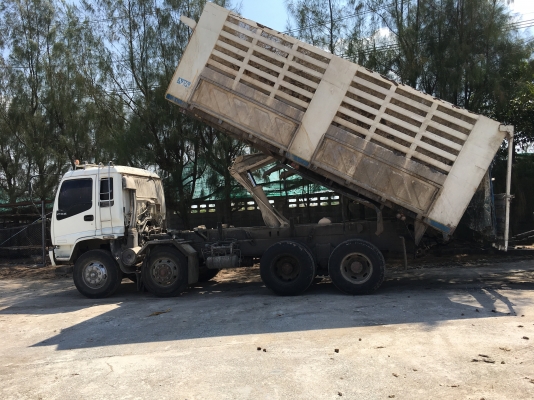 พ่วง ISUZU FXZ270  ปี 45 เครื่องส้ม ยูโรวัน กระบะเหล็กดั้ม ตัวแม่สามมิตร ตัวลูกพนัส เครื่อง เกียร์  เดิม ๆ ราคา 1.45 ล้าน ต่อรอง