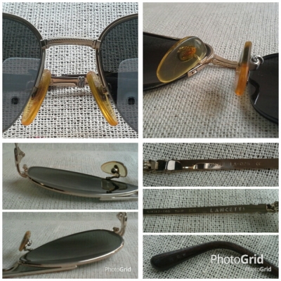 แว่นตาอิตาเลียนวินเทจ ยุค &#039;80s  &#039;ไททาเนียมบริสุทธิ์&#039;  Vintage LANCETTI  handmade in Japan