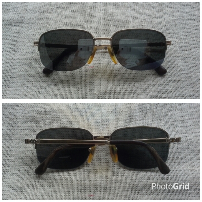 แว่นตาอิตาเลียนวินเทจ ยุค &#039;80s  &#039;ไททาเนียมบริสุทธิ์&#039;  Vintage LANCETTI  handmade in Japan