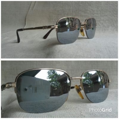 แว่นตาอิตาเลียนวินเทจ ยุค &#039;80s  &#039;ไททาเนียมบริสุทธิ์&#039;  Vintage LANCETTI  handmade in Japan