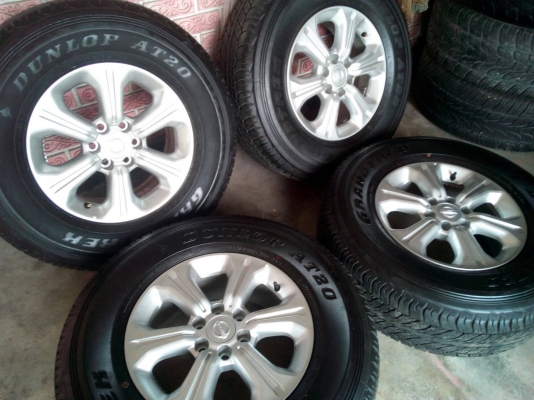 แม็ก NAVARA ขอบ16 พร้อมยาง DUNLOP ชุด2