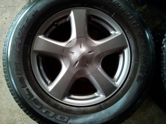 ล้อแม็ก Isuzu ขอบ17 เอ็กชีรี่สีรมดำ พร้อมยาง