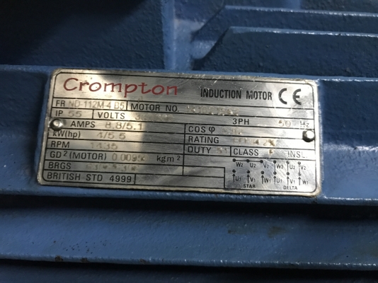 ขายมอเตอร์เกียร์ JMC 5.5HP. 380V อัตราทด 1:18.8 เพลาออกประมาณ 76รอบต่อนาที ของใหม่เก่าเก็บไม่เคยใช้งาน สวยมากๆครับ ขายมอเตอร์เกียร์ JMC 5.5HP. 380V อัตราทด 1:18.8 เพลาออกประมาณ 76รอบต่อนาที ของใหม่เก่าเก็บไม่เคยใช้งาน สวยมากๆครับ