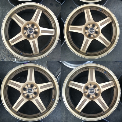 แม็กลาย TRD JRD Vip Chorme 17-4-100 ราคาชุดละ 3,900 บาท