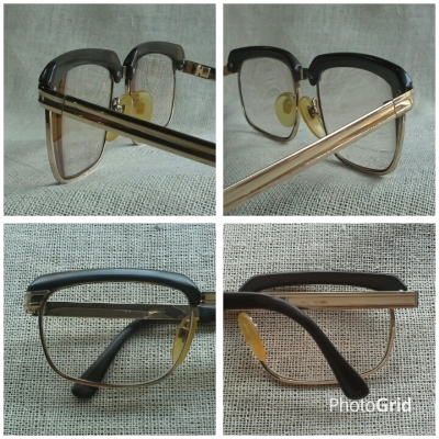 แว่นสายตายาว คลับมาสเตอร์ โกลด์ฟิลด์ เลนส์กระจก ยุค &#039;50s ราคานักศึกษา ป.โท  Vintage RODENSTOCK handmade in Germany  ค่าสายตา +175