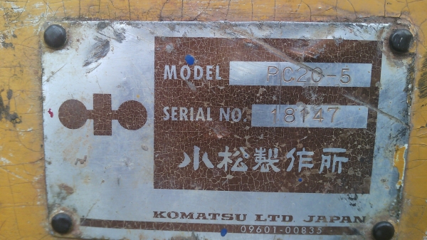 Komatsu pc20-5