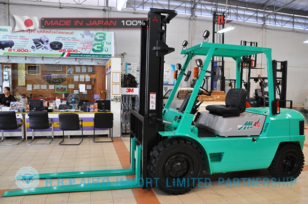 รถโฟล์คลิฟท์พร้อมขาย MITSUBISHI รุ่น FD40F19A-51670 นำเข้าจากญี่ปุ่นแท้ 100\%