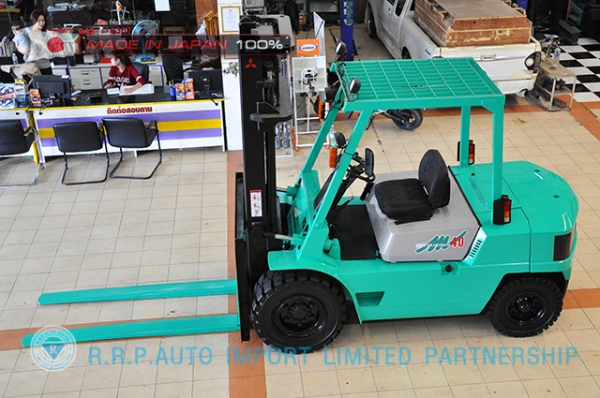 รถโฟล์คลิฟท์พร้อมขาย MITSUBISHI รุ่น FD40F19A-51670 นำเข้าจากญี่ปุ่นแท้ 100\%