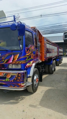 ขายรถพ่วงแม่+ลูก Isuzu euro2 เครื่องดำ 270 แรง ปี 47 ดัมพ์มิเนียม ลูก 3 เพลา ทะเบียนพร้อม