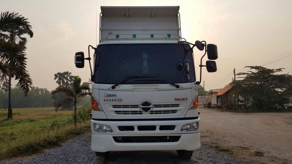ขายสิบล้อดัมพ์ Hino เครื่อง 251 แรง ปี 57 ไมล์หกหมื่น กระบะดัมพ์สามมิตร เดิมๆ พร้อมใช้งาน ทะเบียนพร้อม