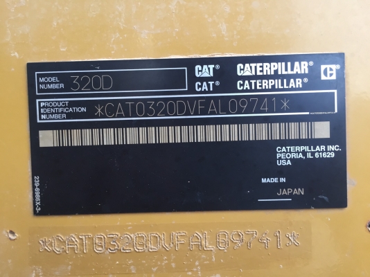 Cat 320D Japan รถออกใหม่ป้ายแดงมา สภาพพร้อมใช้งาน