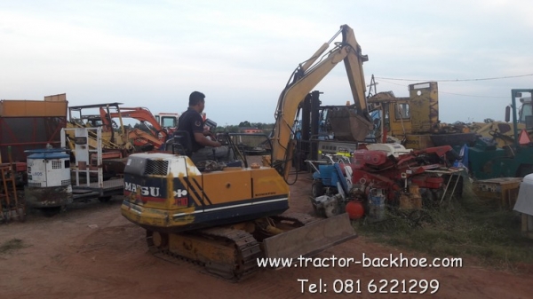 ขาย รถขุด แบคโฮเล็ก สภาพสวยๆ เก่าญี่ปุ่น KOMATSU PC 10-5 แทรคเหล็ก พร้อมใช้