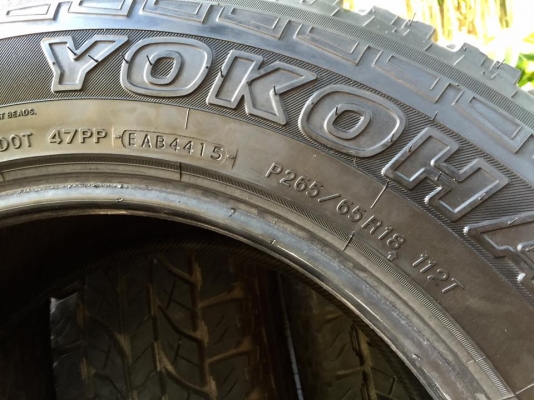 ยาง Yokohama A/T-s 265/65/18 ปลายปี15(4415) สภาพน้องยางใหม่ 4เส้น